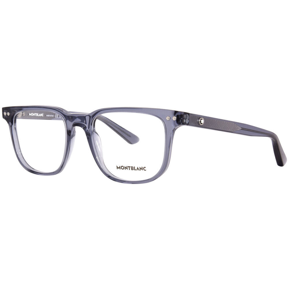 Mont Blanc MB0256O Eyeglasses Blue Plastico Square